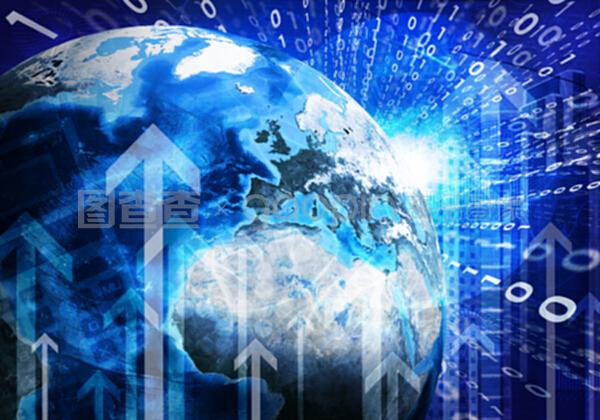 信息科技時代 發(fā)光的人物與地球